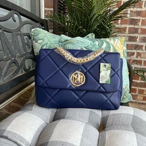 Badgley Mischka-Studio Quilted Vegan Leather Handbag